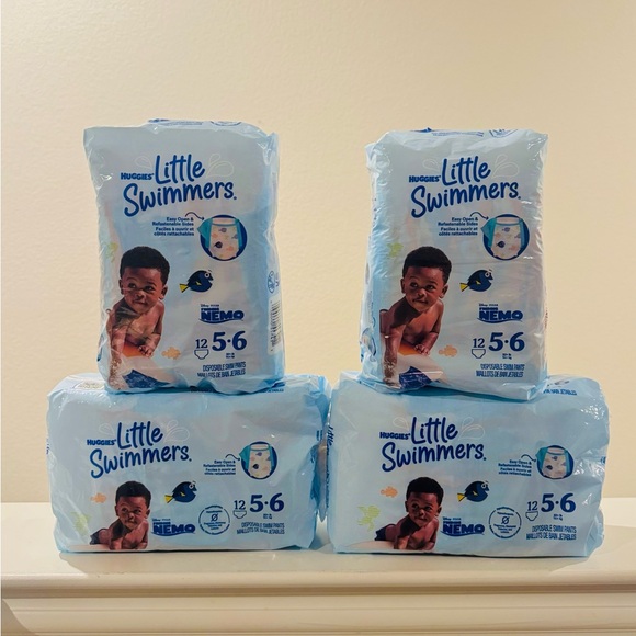 Huggies Other - BUNDLE OF 4 Huggies Little Swimmers Disposable Swim Pants-Nemo. Size 5-6